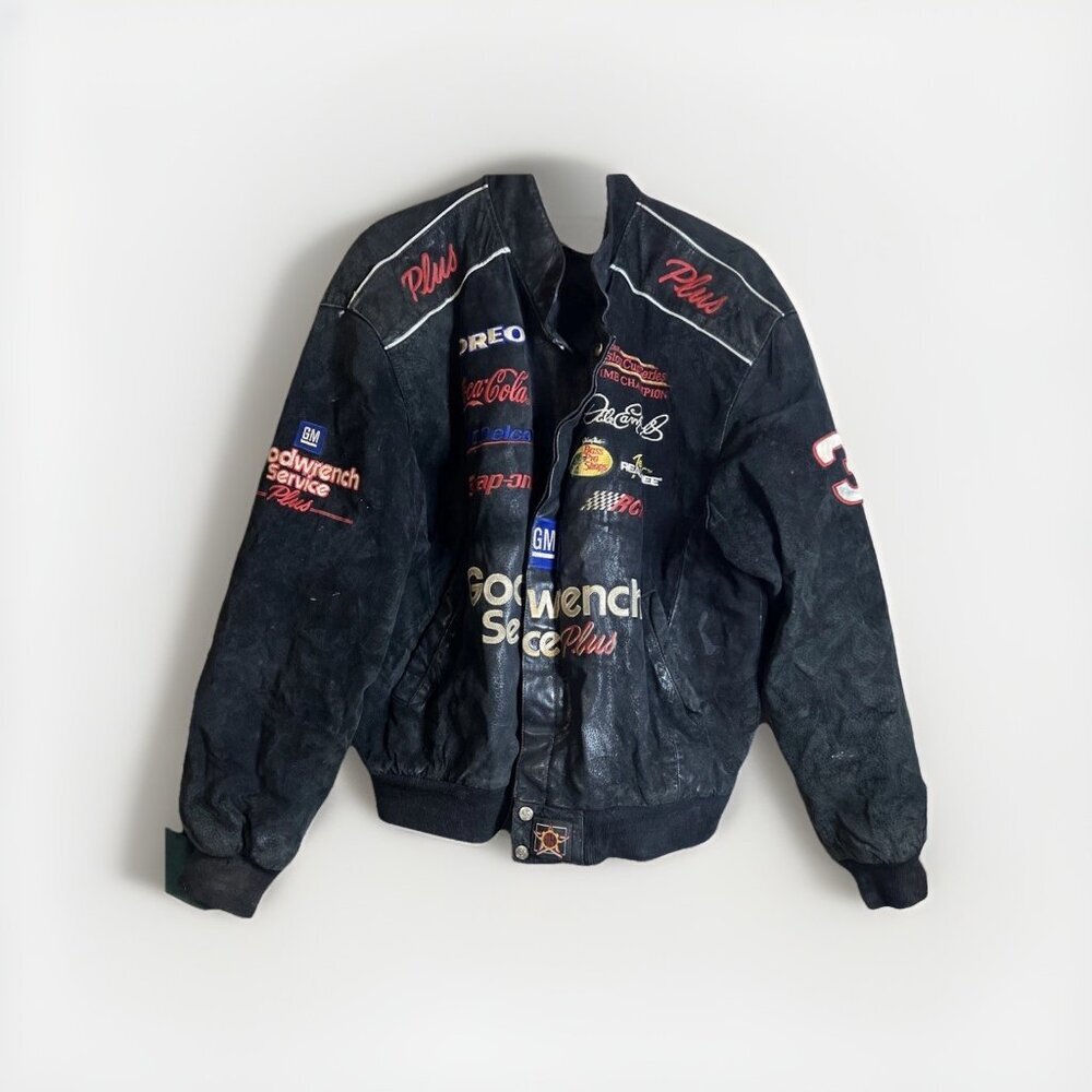 Vintage Nascar Dale Earnhardt Jacket Goodwrench Racing Chase Authentic JHD Sz L
